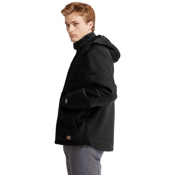 Timberland Pro Men's Ironhide Insulated Hooded Jacket -Black- TB0A237T015  - Overlook Boots