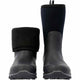 Muck Men's Arctic Excursion Mid 12" Waterproof Rubber Work Boot- Black - AEP-000 - Overlook Boots