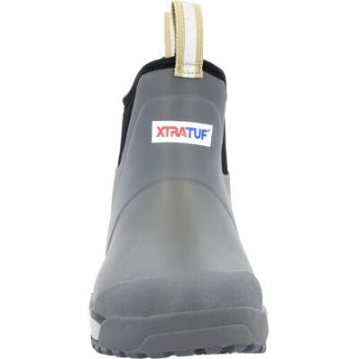 Xtratuf Men's Ice Rubber 6" Waterproof Ankle Deck Boot -Grey- AIMR100 - Overlook Boots