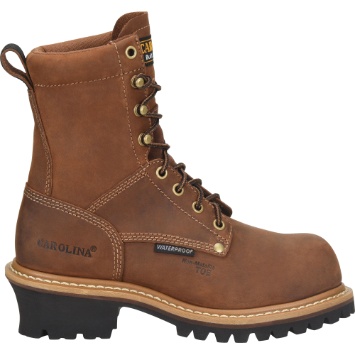 Carolina Women's Elm 8" Comp Toe WP Slip Resist Work Boot -Brown- CA1435 6 / Medium / Brown - Overlook Boots