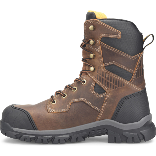 Carolina Men's Falcon 8" Steel Toe Waterproof Slip Resistant Work Boot -Brown- CA3592 - Overlook Boots