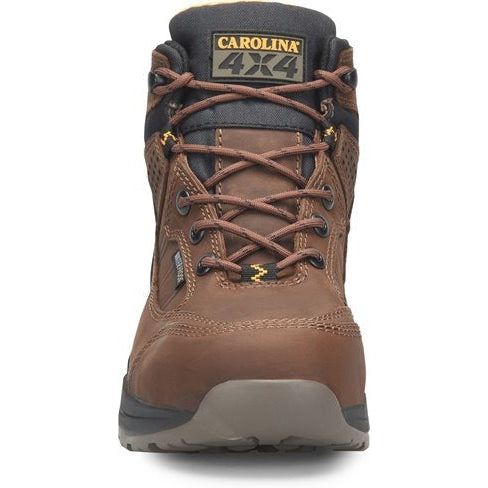 Carolina Men's Builder 5" Waterproof Slip Resistant Steel Toe Hiker Work Boot - Brown - CA4501 - Overlook Boots