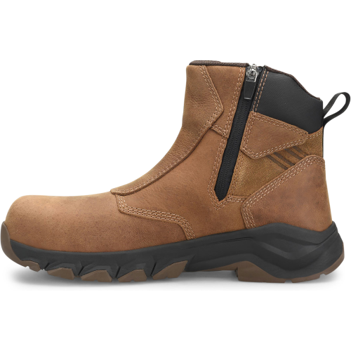 Carolina Men's Subframe 6" Waterproof Side Zipper Composite Toe Work Boot -Brown- CA5550 - Overlook Boots