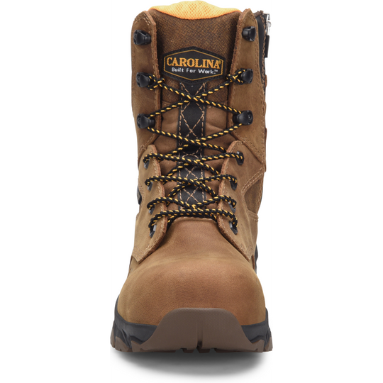 Carolina Men's Subframe 8" Waterproof Side Zipper Composite Toe Work Boot -Brown- CA5552 - Overlook Boots