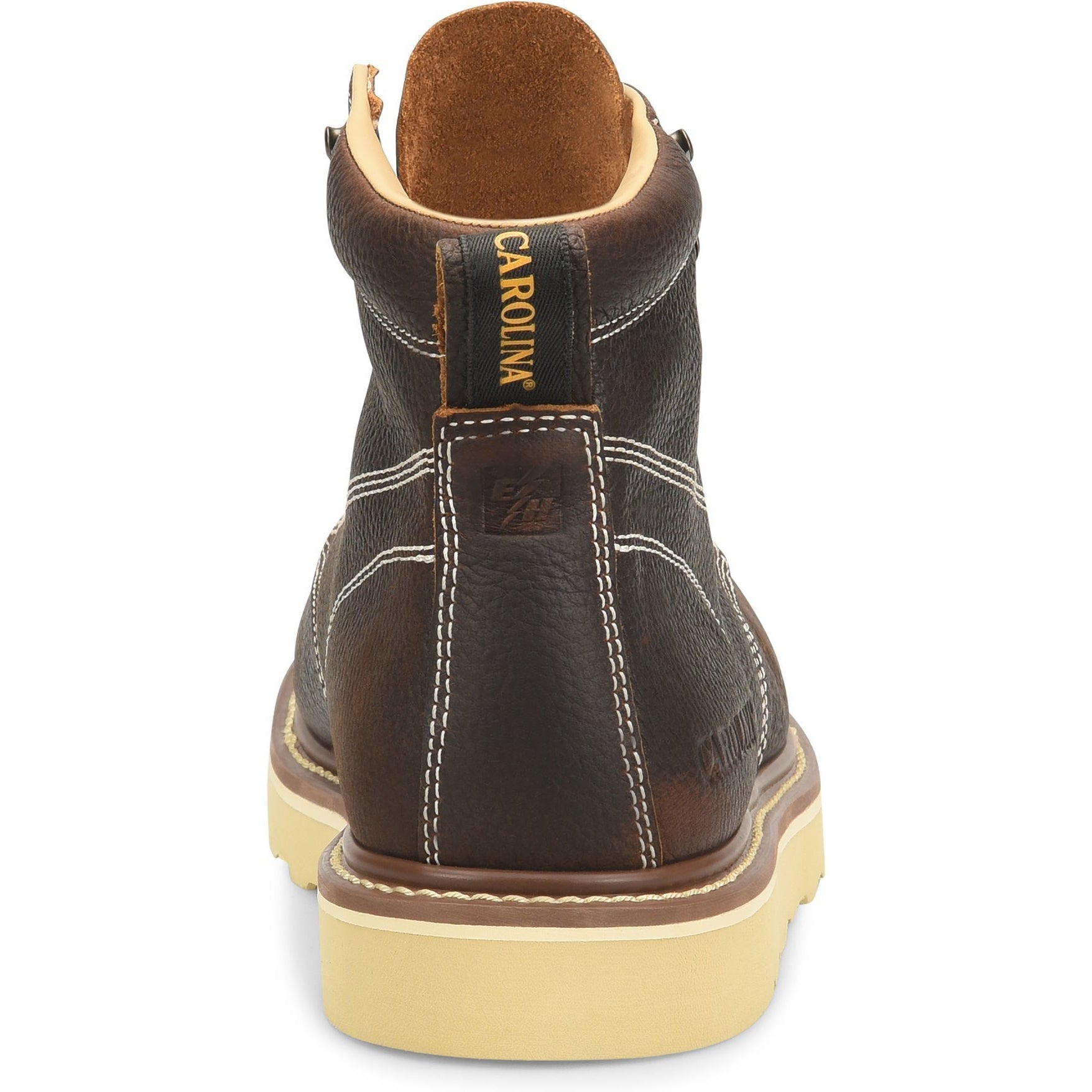 Carolina Men's Flatiron 6" Moc Toe Wedge Work Boot - Brown - CA7043 - Overlook Boots