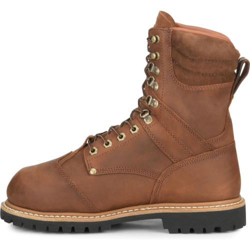 Carolina Men's Metpro Crazy Hardrock 8" Composite Toe Waterproof Work Boot -Brown- CA7921 - Overlook Boots