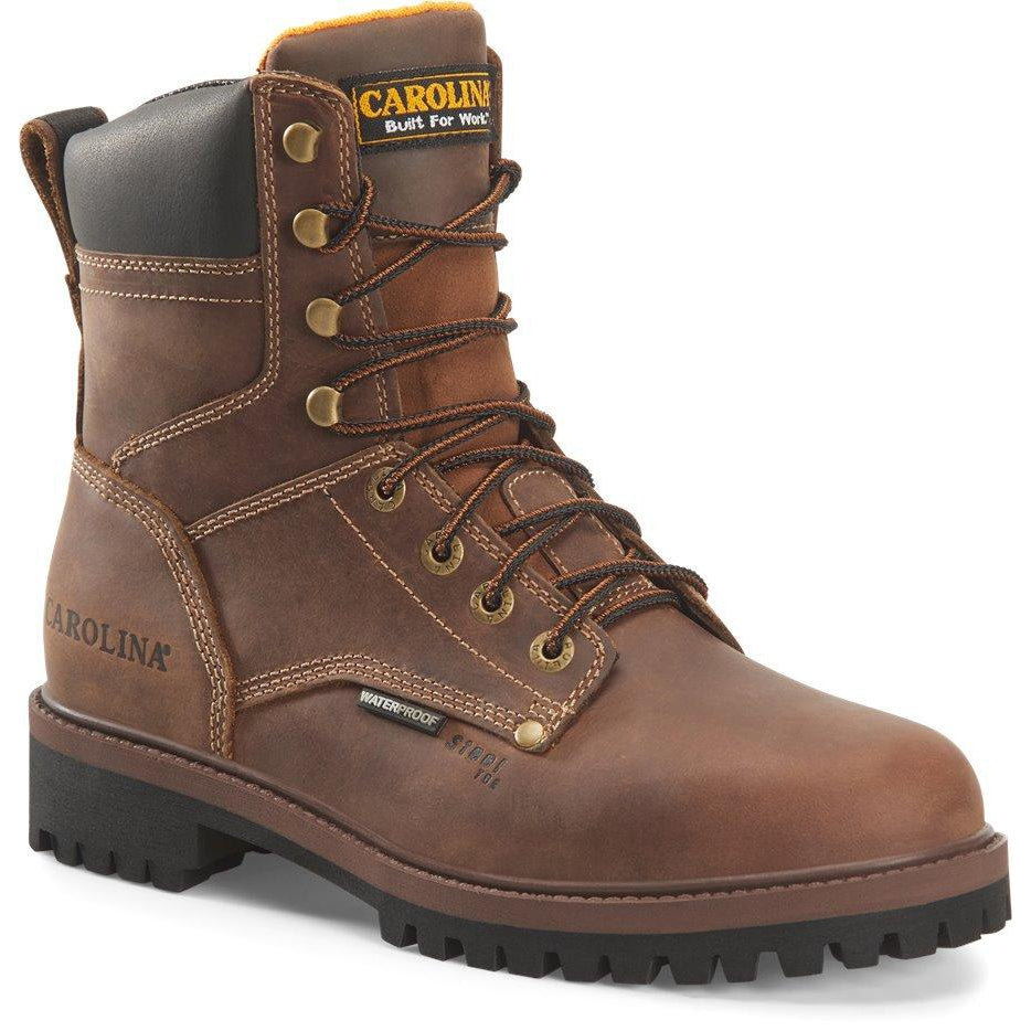Carolina Men's Silvanus Steel Toe Waterproof Work Boot - Tobacco - CA8585 8 / Medium / Tobacco - Overlook Boots