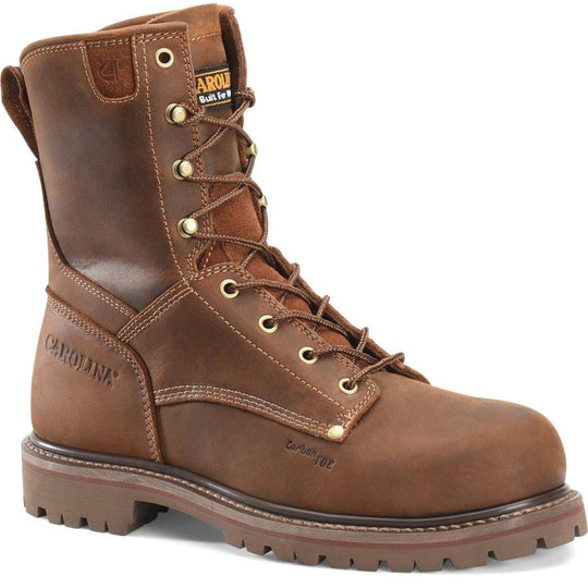 Carolina Men's 8" Composite Toe Unlined Work Boot - Brown - CA8628 8.0 / Medium / Brown - Overlook Boots