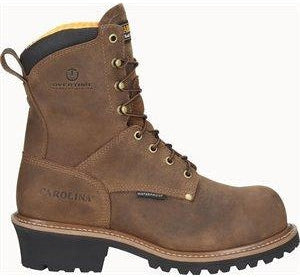 Carolina Men's Poplar 8" Soft Toe Waterproof Work Boot - Brown - CA9052 - Overlook Boots