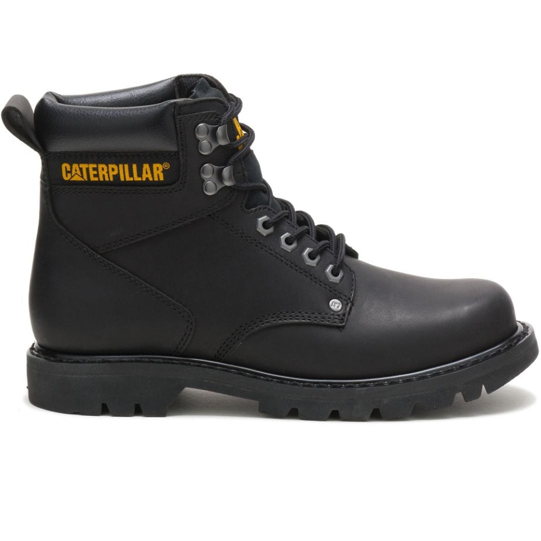 CAT Men's Second Shift Soft Toe Work Boot - Black - P70043 5 / Medium / Black - Overlook Boots