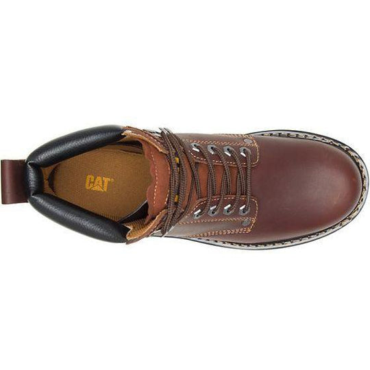 CAT Men's Second Shift 6" Work Boot - Brown - P72365 - Overlook Boots