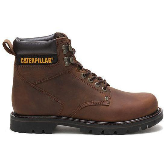 CAT Men's Second Shift 6" Work Boot - Dark Brown - P72593 - Overlook Boots
