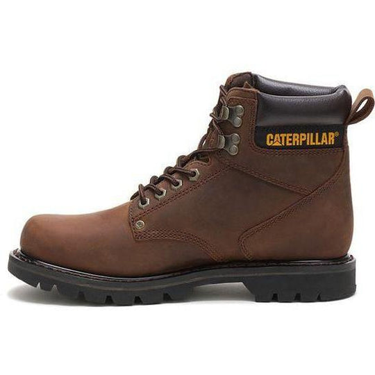 CAT Men's Second Shift 6" Work Boot - Dark Brown - P72593 - Overlook Boots
