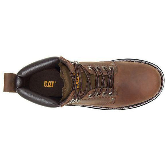 CAT Men's Second Shift 6" Work Boot - Dark Brown - P72593 - Overlook Boots