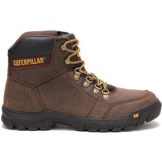 CAT Men's Outline 6" Work Boot - Brown - P74087 - Overlook Boots