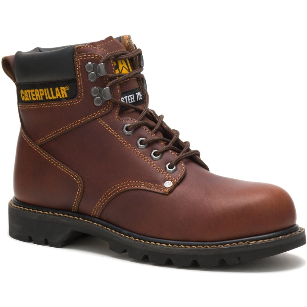 CAT Men's Second Shift Steel Toe Work Boot - Tan - P89817 - Overlook Boots