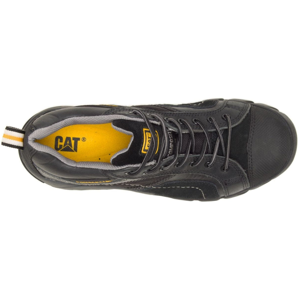 CAT Men's Argon Composite Toe Work Shoe - Black - P89955 - Overlook Boots