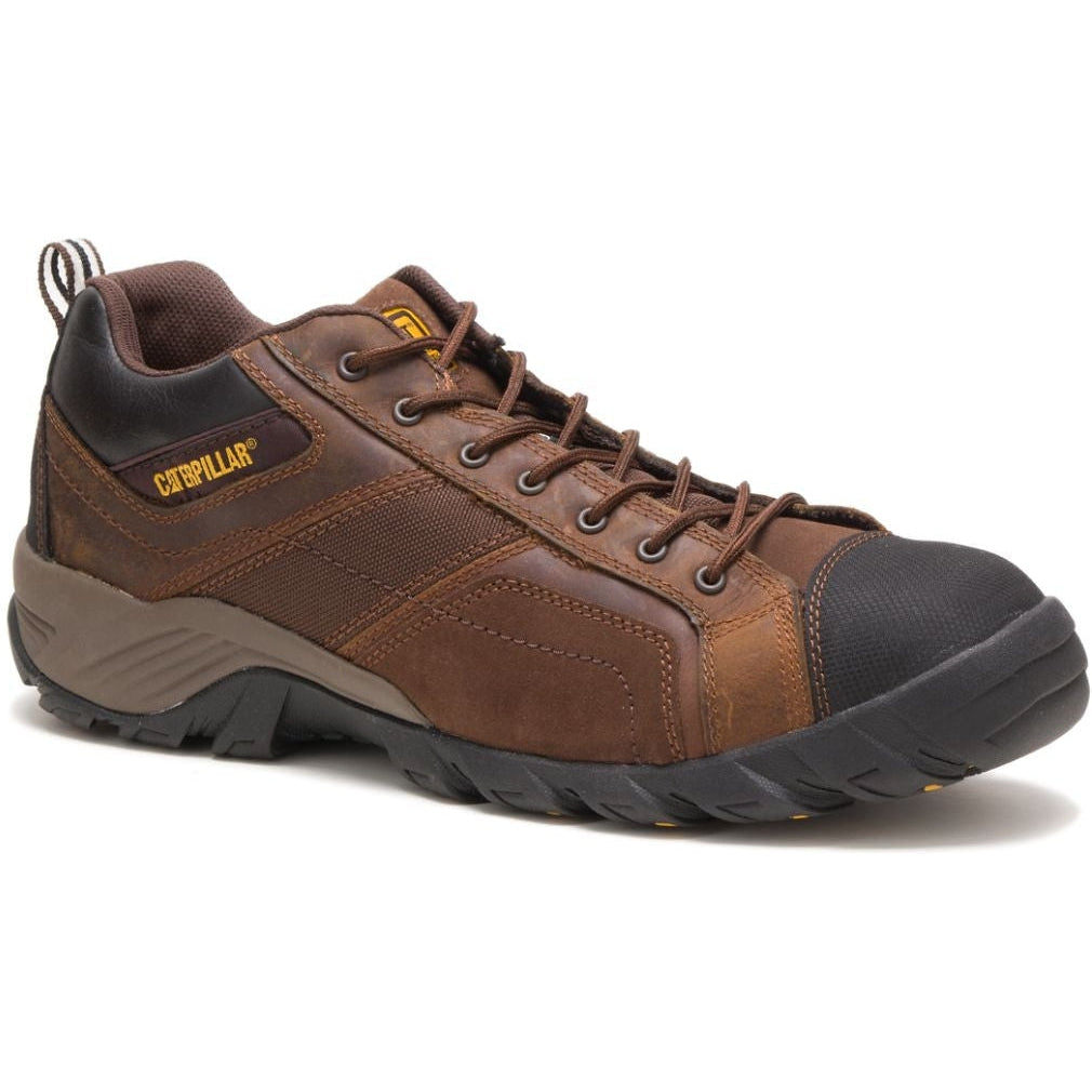 CAT Men's Argon Composite Toe Work Shoe - Dark Brown - P89957 - Overlook Boots