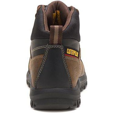 CAT Men's Threshold Steel Toe Waterproof Slip Resistant Work Boot - Brown - P90935 - Overlook Boots