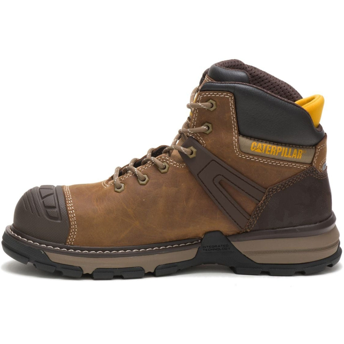 CAT Men's Superlite Waterproof Carbon Composite Toe Work Boot - Dark Biege - P91218 - Overlook Boots