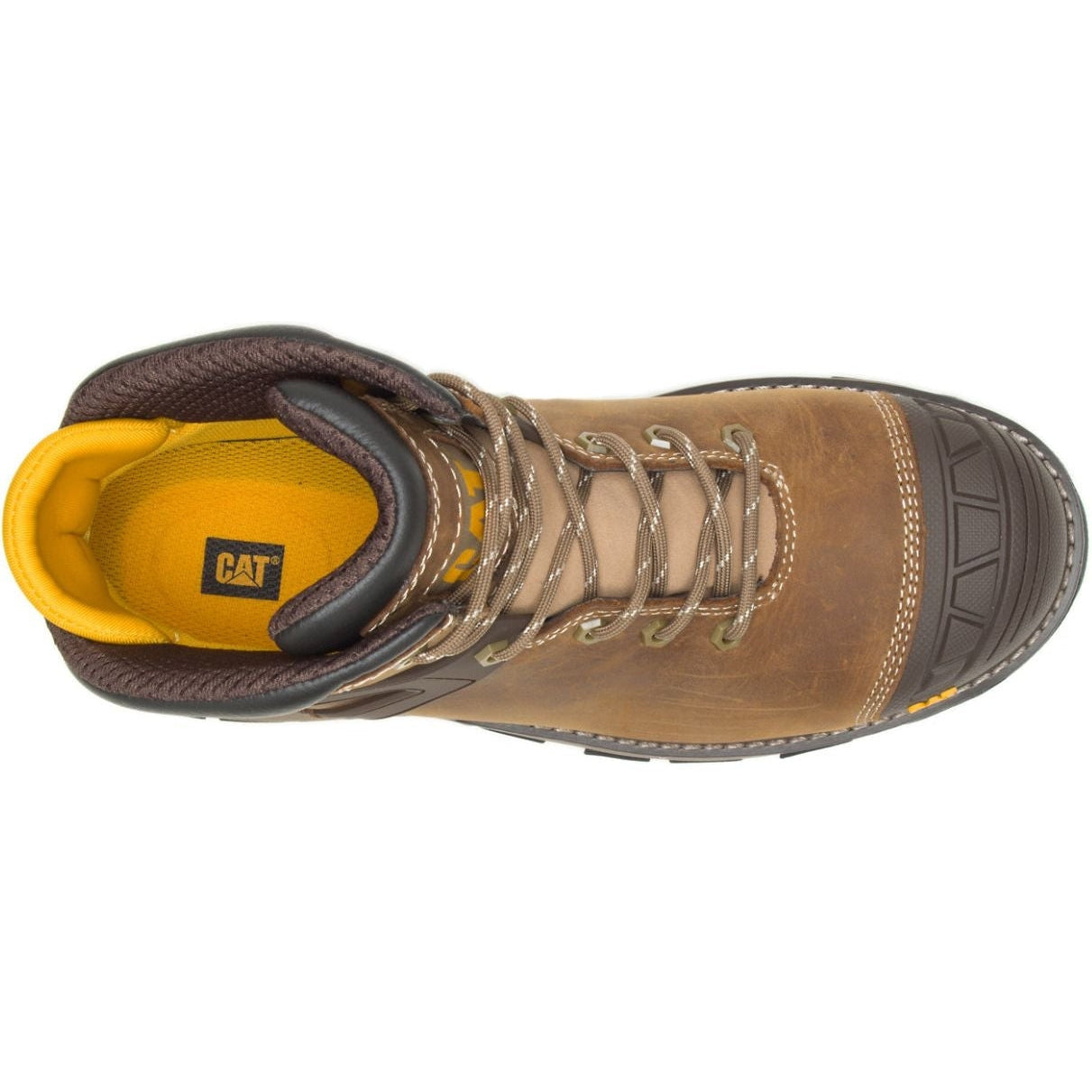 CAT Men's Superlite Waterproof Carbon Composite Toe Work Boot - Dark Biege - P91218 - Overlook Boots