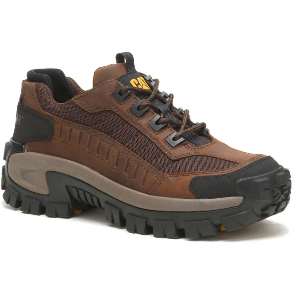 CAT Men's Invader Steel Toe Work Shoe - Dark Brown - P91338 - Overlook Boots