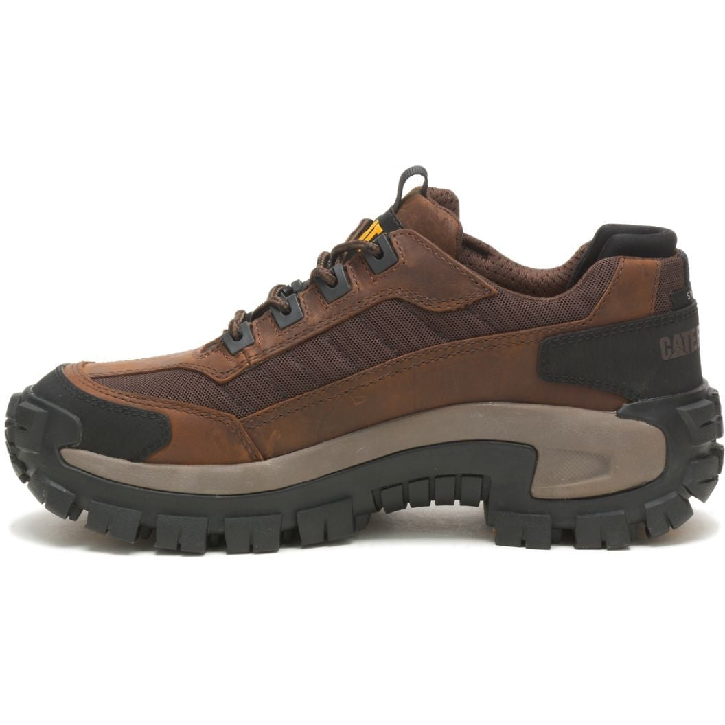 CAT Men's Invader Steel Toe Work Shoe - Dark Brown - P91338 - Overlook Boots