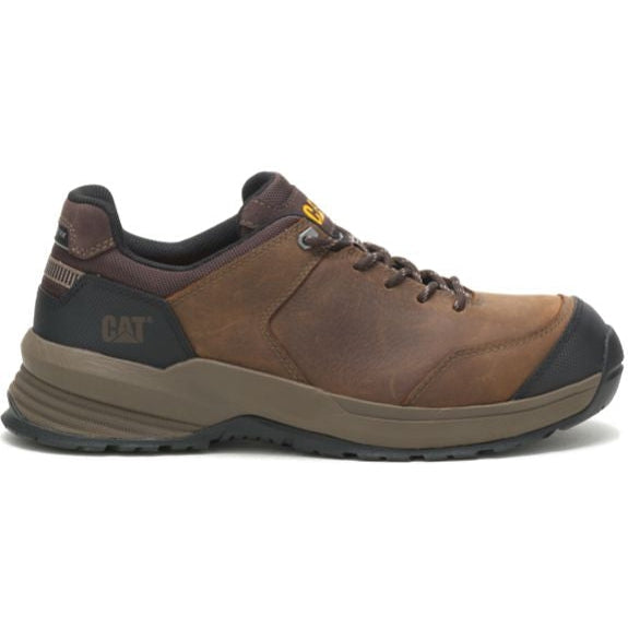 Cat Men's Streamline 2.0  Leather Comp Toe Work Shoe - Clay - P91350 7 / Medium / Clay - Overlook Boots