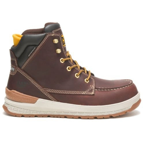 Cat Men's Impact Waterproof Carbon Composite Toe Work Boot - Brown - P91402 7 / Medium / Brown - Overlook Boots