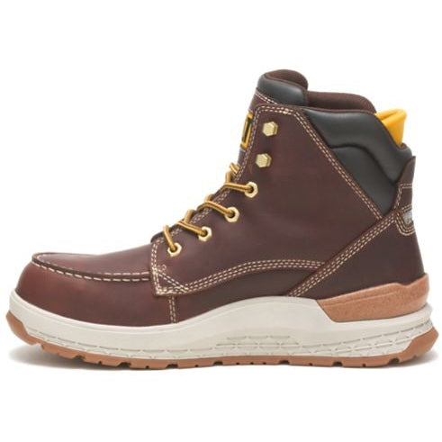 Cat Men's Impact Waterproof Carbon Composite Toe Work Boot - Brown - P91402 - Overlook Boots