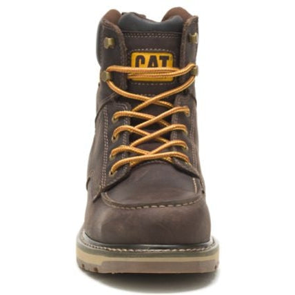 CAT Men's Calibrate Steel Toe Work Boot - Leather Brown - P91418 - Overlook Boots