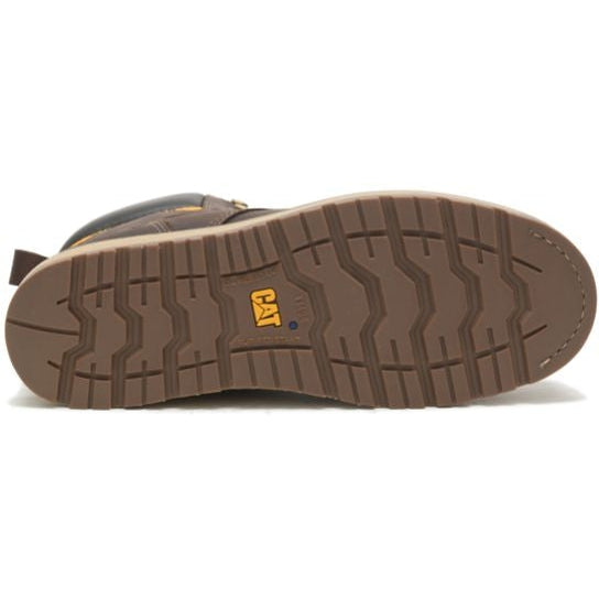 CAT Men's Calibrate Steel Toe Work Boot - Leather Brown - P91418 - Overlook Boots
