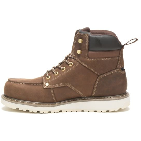 CAT Men's Calibrate Waterproof Steel Toe Work Boot -Khaki- P91420 - Overlook Boots