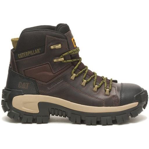 CAT Men's Invader Composite Toe Waterproof Hiker Work Boot -Coffee- P91541 - Overlook Boots