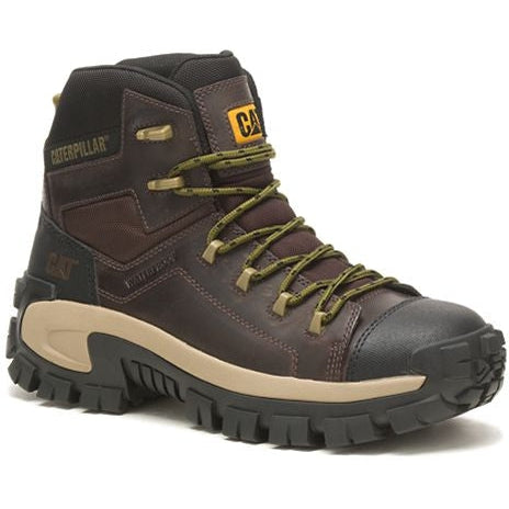 CAT Men's Invader Comp Toe Waterproof Hiker Work Boot -Coffee- P91541 7 / Medium / Brown - Overlook Boots