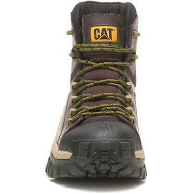 CAT Men's Invader Composite Toe Waterproof Hiker Work Boot -Coffee- P91541 - Overlook Boots