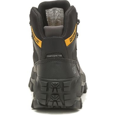 CAT Men's Invader Composite Toe Waterproof Hiker Work Boot -Black- P91542 - Overlook Boots