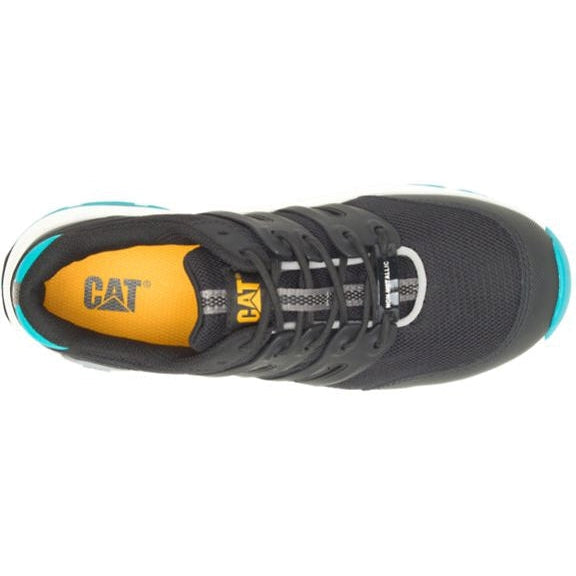 CAT Women's Streamline 2.0  Composite Toe Work Shoe - Black/Teal - P91357  - Overlook Boots