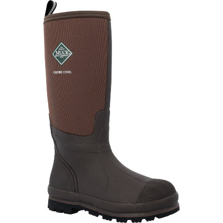 Muck Men's Chore Xpress Cool Tall 17" Waterproof Rubber Work Boot - Brown - CHCT-900 - Overlook Boots
