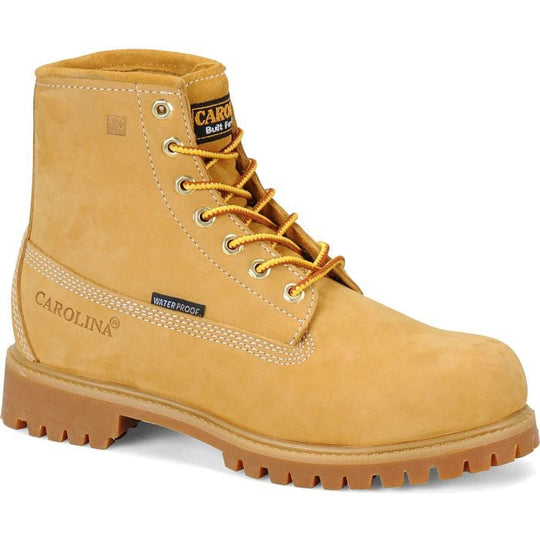 Carolina Men's Journeyman Lo 6" Waterproof Slip Resistant Work Boot -Wheat- CA3045 8.0 / Medium / Wheat - Overlook Boots