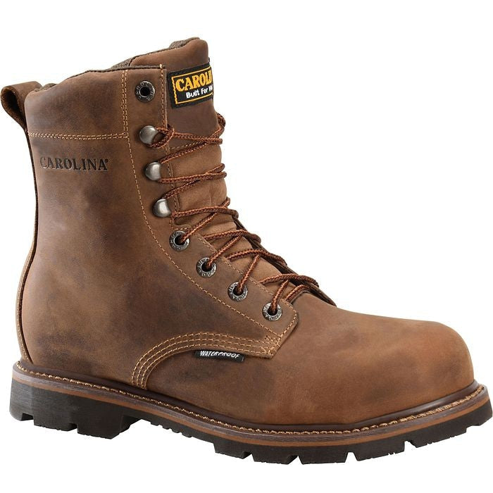 Carolina Men's Installer 8" Soft Toe Waterproof Work Boot -Brown- CA3057 - Overlook Boots
