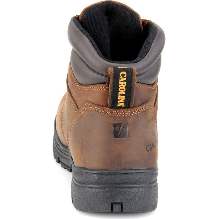 Carolina Men's Engineer 6" Steel Toe Waterproof Slip Resistant Work Boot -Brown- CA3526 - Overlook Boots