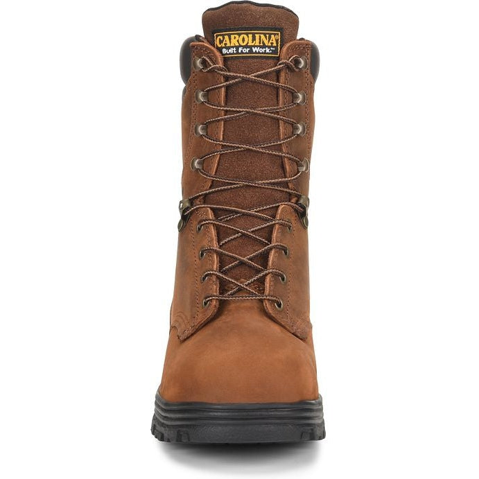 Carolina Men's Surveyor 8" Steel Toe Waterproof Slip Resistant Work Boot -Brown- CA3524 - Overlook Boots