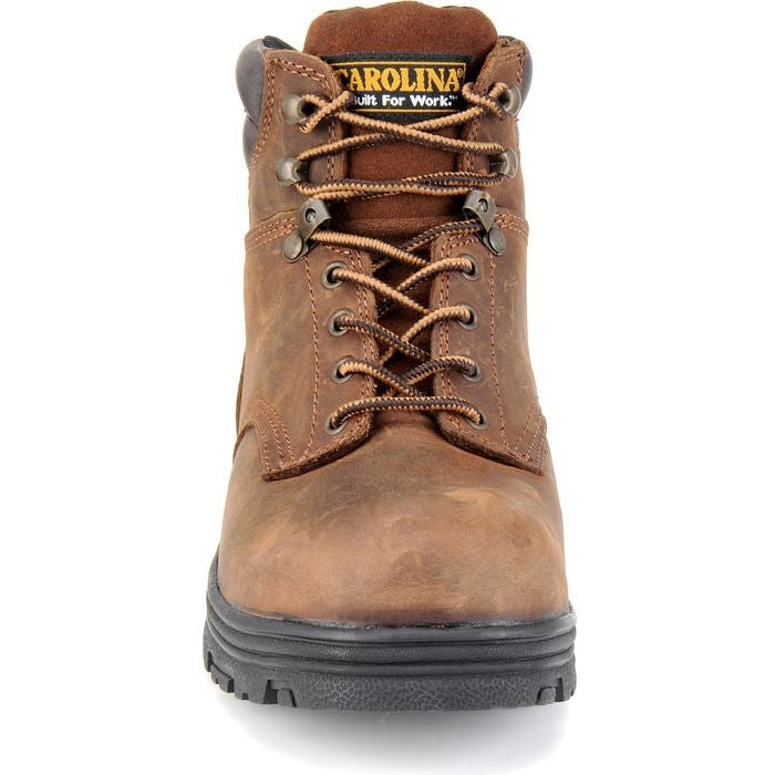 Carolina Men's Engineer 6" Steel Toe Waterproof Slip Resistant Work Boot -Brown- CA3526 - Overlook Boots