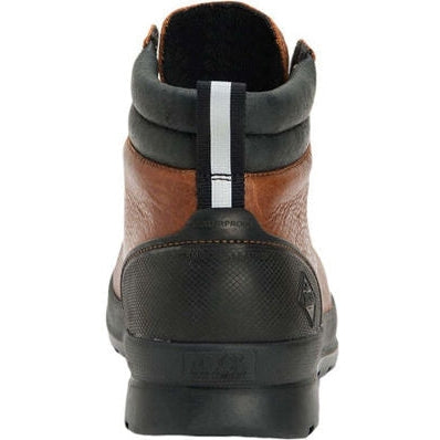 Muck Men's Chore Farm Leather Waterproof Lace Up Work Boot - Brown - CLLP-901 - Overlook Boots