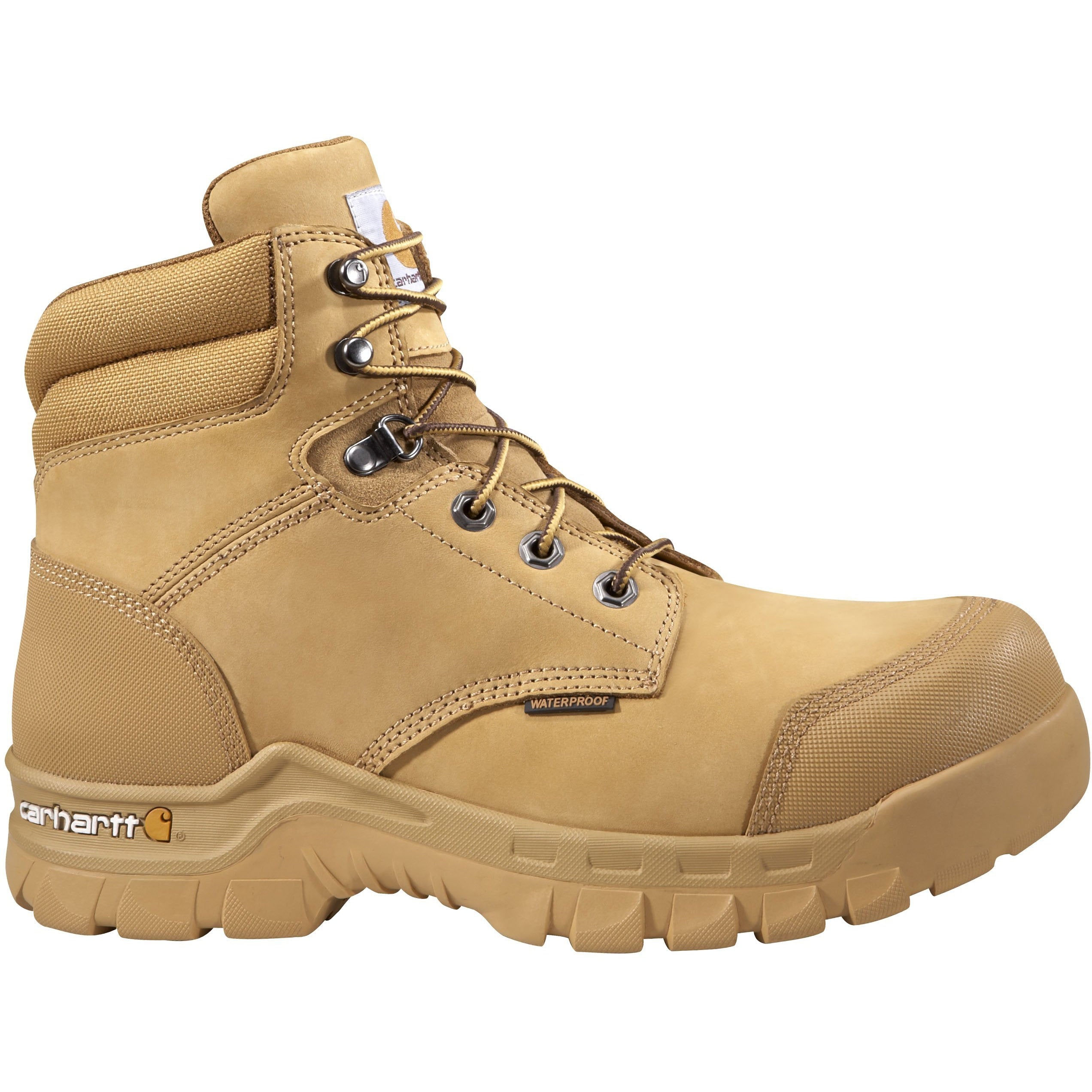 Carhartt Men's Rugged Flex 6" Comp Toe WP Work Boot - Wheat - CMF6356 8 / Medium / Wheat - Overlook Boots