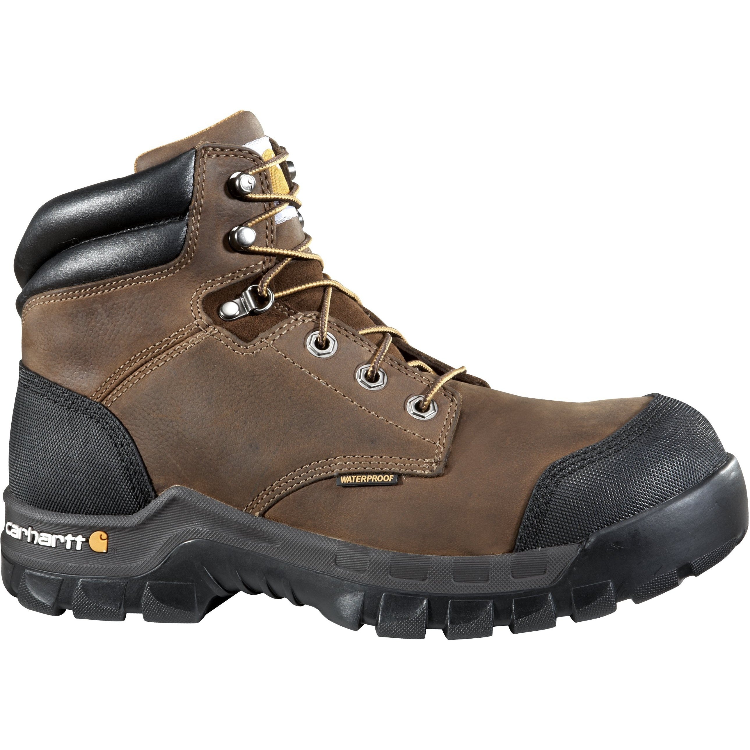Carhartt Men's Rugged Flex 6" Composite Toe Waterproof Work Boot - Brown - CMF6380 8 / Medium / Brown - Overlook Boots