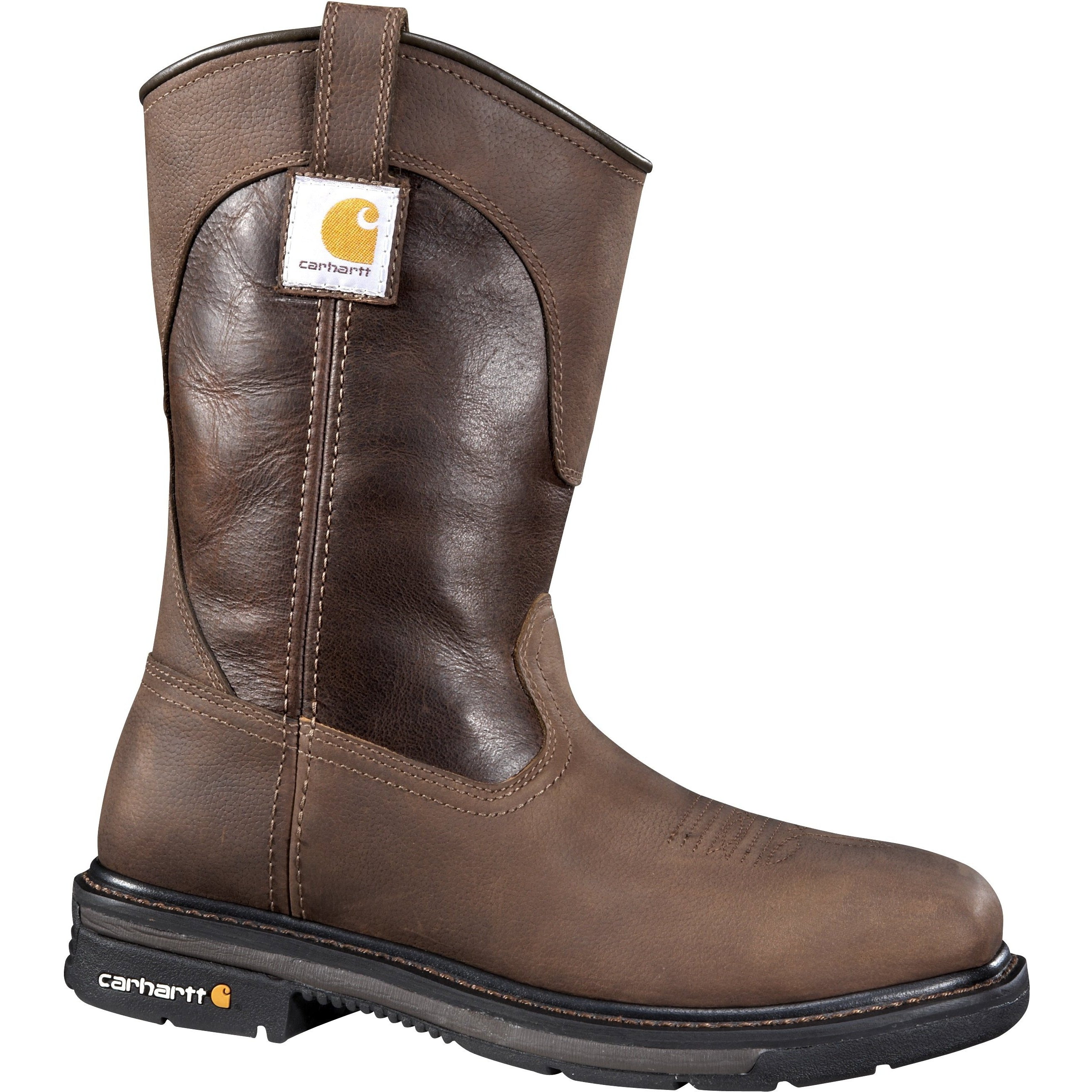 Carhartt Men's Rugged Flex 11" Square Stl Toe Well. Work Boot CMP1218 8 / Medium / Brown - Overlook Boots