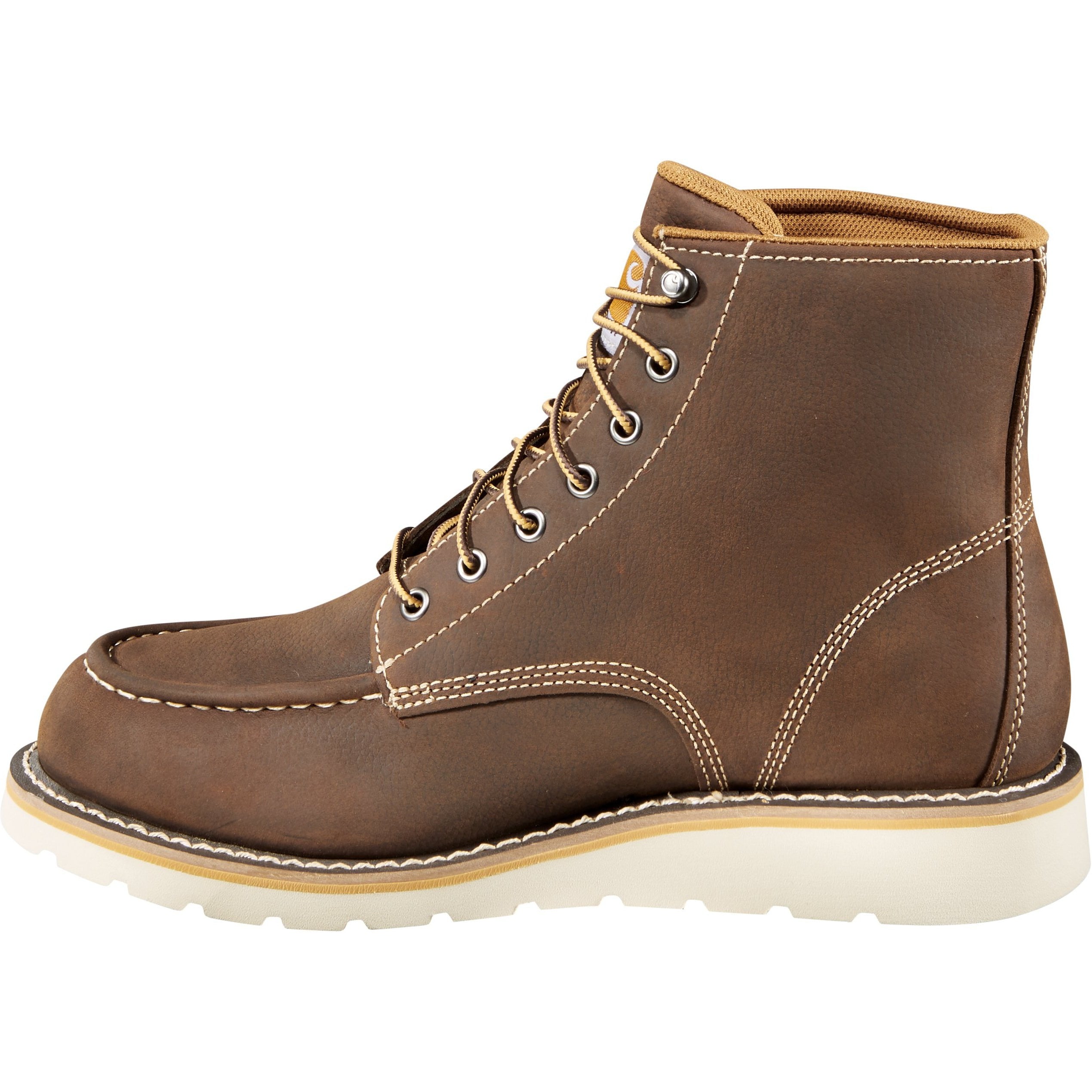Carhartt Men's 6" Soft Toe Waterproof Wedge Work Boot Brown - CMW6095  - Overlook Boots