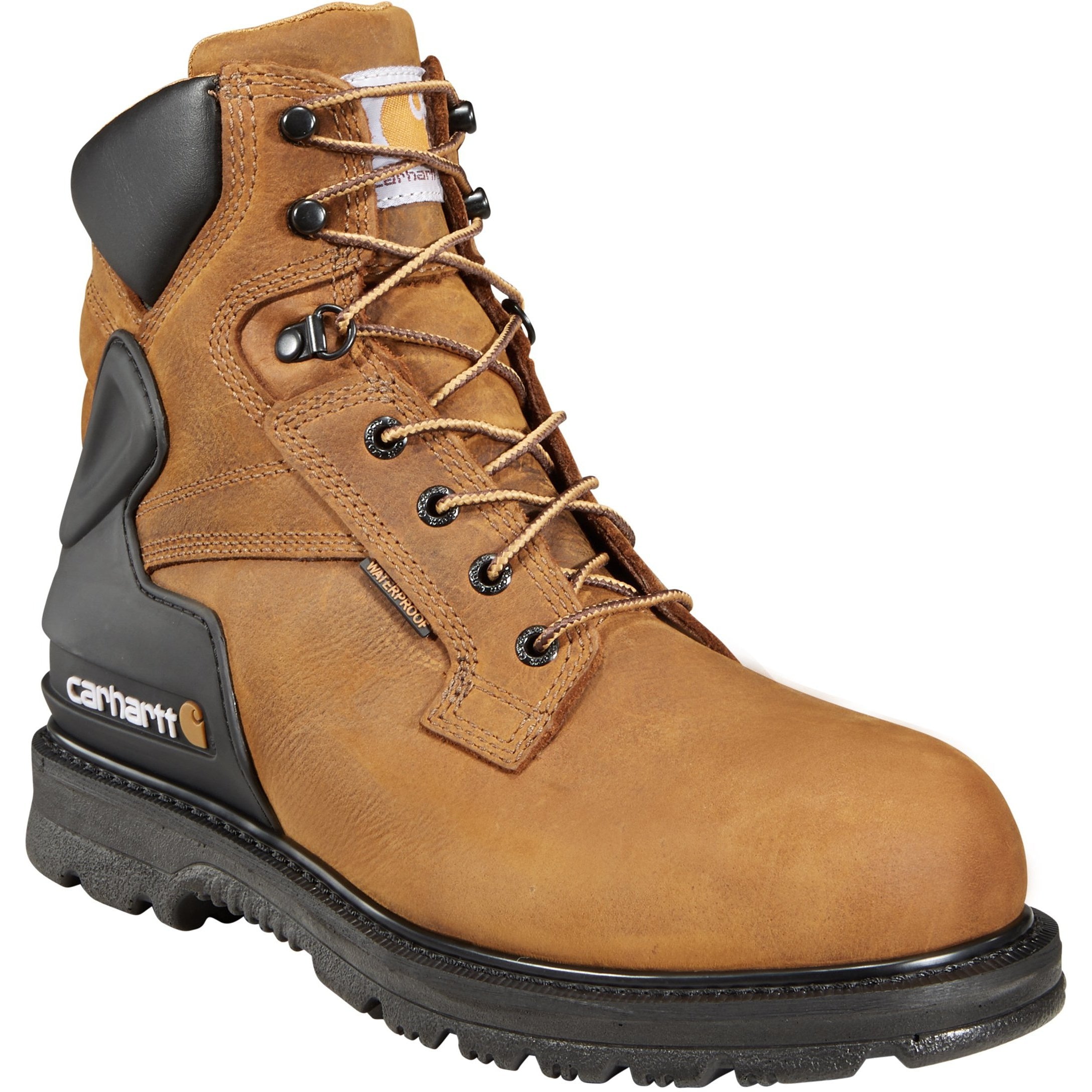 Carhartt Men's 6" Steel Toe Waterproof Work Boot - Brown - CMW6220 8 / Medium / Brown - Overlook Boots